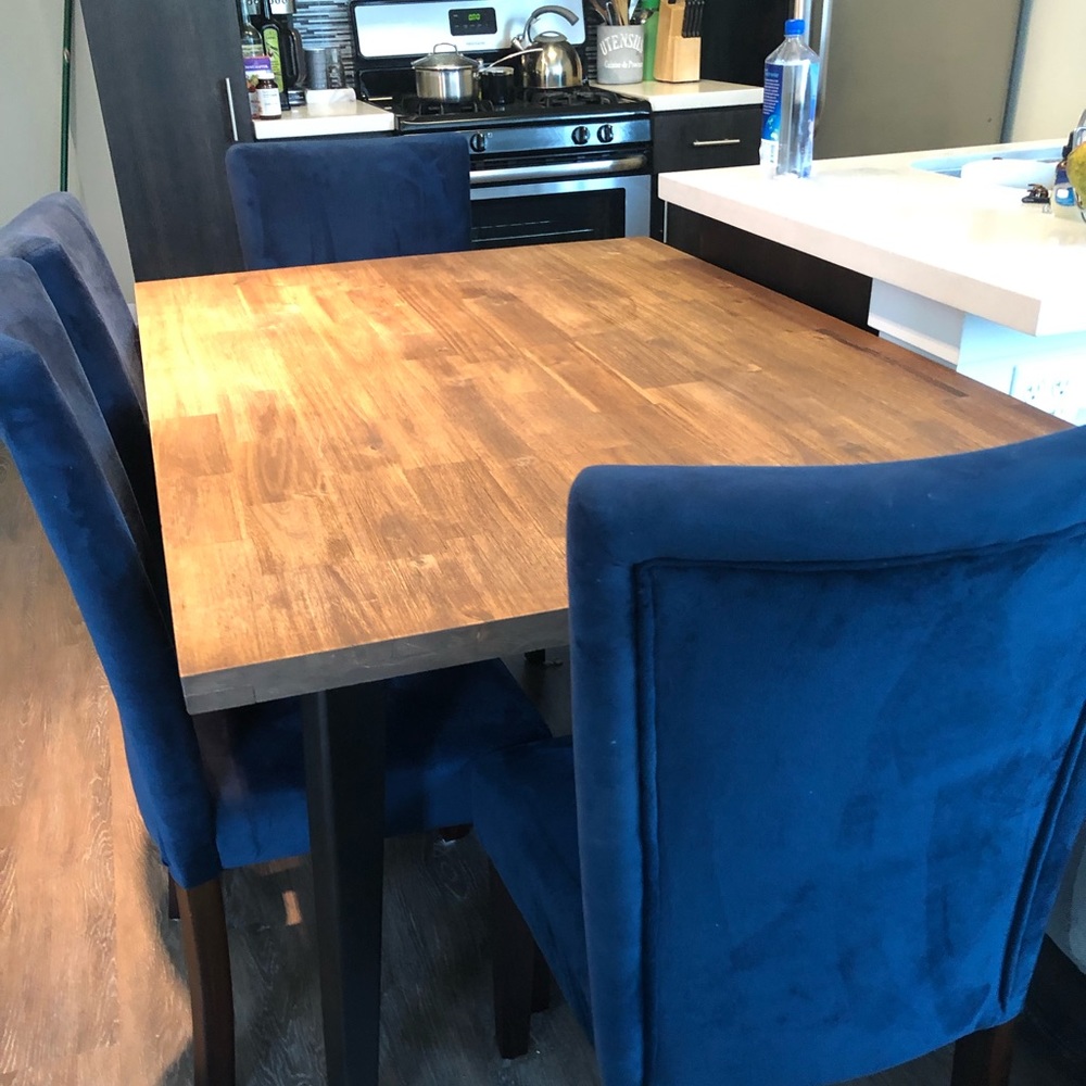 Wooden dining table